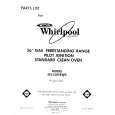 WHIRLPOOL SF5100SRW0 Parts Catalog