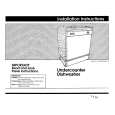 WHIRLPOOL DU8550XB1 Installation Manual