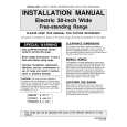 WHIRLPOOL MERD750BAF Installation Manual