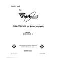 WHIRLPOOL MW1000XP0 Parts Catalog
