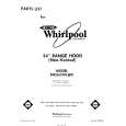 WHIRLPOOL RH2624XLW0 Parts Catalog