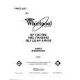 WHIRLPOOL RF3600XXW0 Parts Catalog
