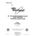 WHIRLPOOL SF3100SRW0 Parts Catalog