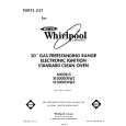WHIRLPOOL SF3000ERW2 Parts Catalog