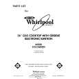 WHIRLPOOL SC8536ERW0 Parts Catalog