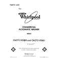 WHIRLPOOL CA2751XSW0 Parts Catalog