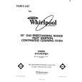 WHIRLPOOL SF334BSPW0 Parts Catalog