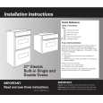 WHIRLPOOL YGBS277PDB0 Installation Manual