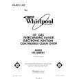 WHIRLPOOL SF332BERW1 Parts Catalog