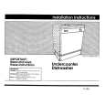 WHIRLPOOL DU980QPDZ2 Installation Manual