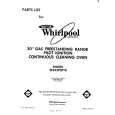 WHIRLPOOL SF333PSPT0 Parts Catalog