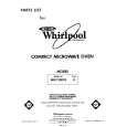 WHIRLPOOL MW1200XS0 Parts Catalog