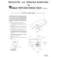 WHIRLPOOL RHH7636 Installation Manual