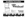 WHIRLPOOL SE950PERW3 Installation Manual