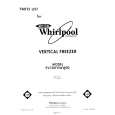 WHIRLPOOL EV150FXWW02 Parts Catalog