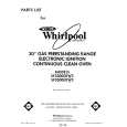 WHIRLPOOL SF3300ERW3 Parts Catalog