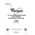 WHIRLPOOL SF335ESRW1 Parts Catalog