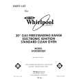 WHIRLPOOL SF302BERW4 Parts Catalog