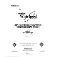 WHIRLPOOL RF3165XWW0 Parts Catalog