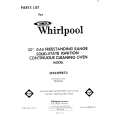WHIRLPOOL SF333PEKT0 Parts Catalog