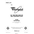 WHIRLPOOL RB2600XKW2 Parts Catalog