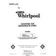 WHIRLPOOL MW8450XL2 Parts Catalog