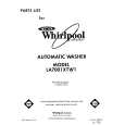 WHIRLPOOL LA7001XTM1 Parts Catalog