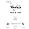 WHIRLPOOL LA7700XPW1 Parts Catalog