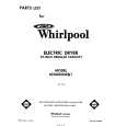 WHIRLPOOL LE3000XMW1 Parts Catalog