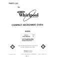 WHIRLPOOL MW1000XW0 Parts Catalog