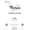 WHIRLPOOL CF1301W3 Parts Catalog