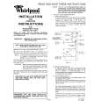 WHIRLPOOL RJH3330 Installation Manual