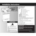 WHIRLPOOL TGS325KQ0 Installation Manual