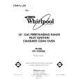 WHIRLPOOL SF0100SRW0 Parts Catalog