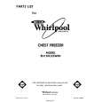 WHIRLPOOL EH150CXSW00 Parts Catalog