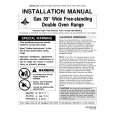 WHIRLPOOL MGR6772BDW Installation Manual