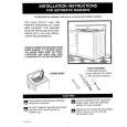 WHIRLPOOL PAVT244AWW Installation Manual