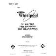 WHIRLPOOL RF360BXWW1 Parts Catalog