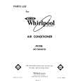 WHIRLPOOL AC1204XT0 Parts Catalog