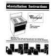 WHIRLPOOL SE960PEPW2 Installation Manual