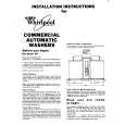 WHIRLPOOL GCA2180XMW0 Installation Manual