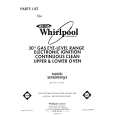 WHIRLPOOL SE950PERW5 Parts Catalog