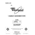 WHIRLPOOL MW1000XS0 Parts Catalog