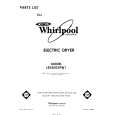 WHIRLPOOL LE5800XPW1 Parts Catalog