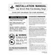 WHIRLPOOL MGR5754QDW Installation Manual