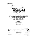 WHIRLPOOL SF365BEPW2 Parts Catalog
