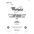 WHIRLPOOL SF3020SPW0 Katalog Części