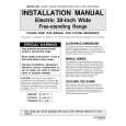 WHIRLPOOL PER5750QAW Installation Manual