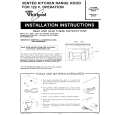 WHIRLPOOL RH8336XLS Installation Manual