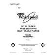 WHIRLPOOL RF3600XXW2 Parts Catalog